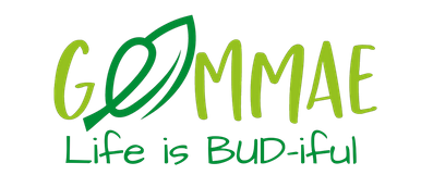 Het groene logo van Gemmae met daaronder de slogan 'Life is BUD-iful'.